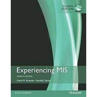 9781292163574 EXPERIENCING MIS (GLOBAL EDITION) **