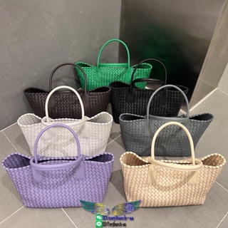 BV womens medium cabat braided shopper basket handbag shoulder commuter tote large storage bag