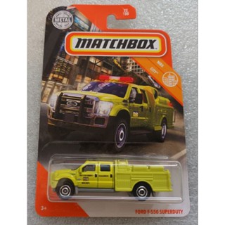 matchbox ford f-550 superduty รถดับเพลิง