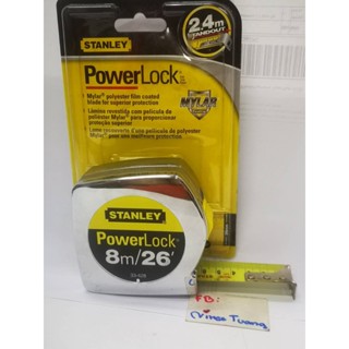 Stanley ตลับเมตร 8 เมตร / 26 ฟุต รุ่น 33-428 Powerlock