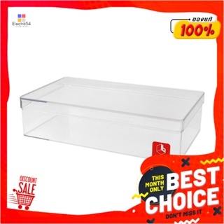 1 กล่องแบ่งช่อง 1 ช่อง BOXBOX 6231L 13.5x23x6 ซม. สีขาว1 COMPARTMENT BOX BOXBOX 6231L 13.5X23X6CM WHITE