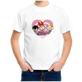 CARTOON PRINTING CHILDREN T-SHIRT "THE POWERPUFF GIRL" LOGO CASUAL CLOTHES SHORT SLEEVE TOPS T SHIRT *UNISEX* K113_02