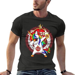 【ใหม่】Unicorn Havana Bar Club Marvel Captain America Faded Shield Logooversize transfer t-shirt ไม่มีตะเข็บข้างเสื้_11
