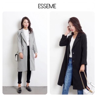 โค้ทวูล Trench Coat โค้ทยาว กันหนาว ❄️เสื้อโค้ท OVERCOAT โค้ทวูลกันหนาว  (WY967)