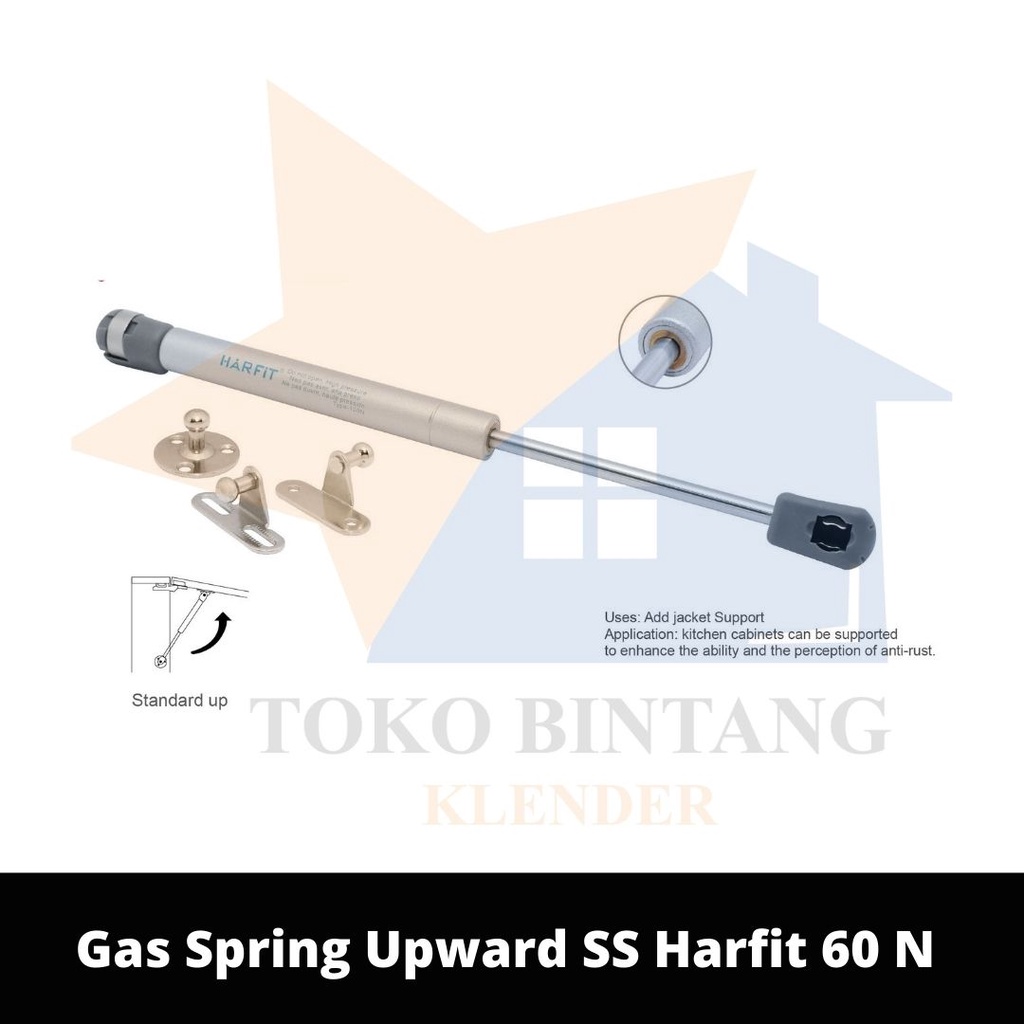 สปริงแก๊ส Upward SS Harfit 60 N (PSG)