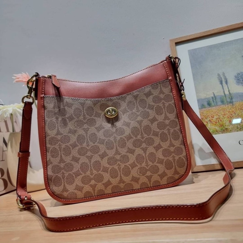 COACH C8487 CHAISE CROSSBODY IN SIGNATURE CANVAS Shopee Thailand