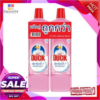 BATHROOM น้ำยาทำความสะอาดห้องน้ำ เป็ด 900ml แพ็กคู่ ชมพู กลิ่นพิ้งค์ สมูทBATHROOM CLEANER DUCK 900ML PINK SMOOTH 2PCS PI