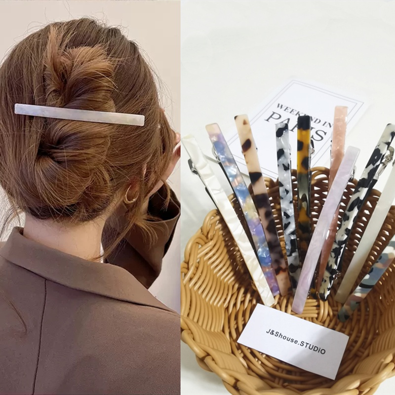 เคเอฟ560 สไตล์เกาหลีเรียบง่ายอะซิเตทผมฤดูใบไม้ผลิคลิปกิ๊บผู้หญิงอุปกรณ์เสริม