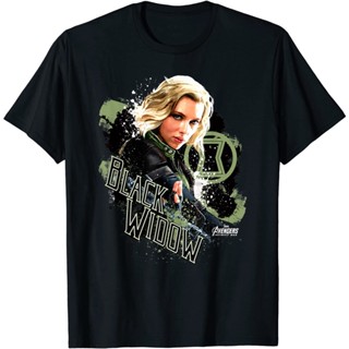 Marvel Infinity War Black Widow Pain Splat Graphic T-Shirt_04