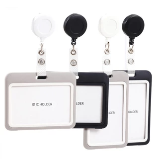 ป้ายแขวนบัตร ที่ใส่บัตร ที่ใส่การ์ด Card Holder บัตรนักเรียน บัตรพนักงาน สีดำ สีเทา แนวตั้ง แนวนอน