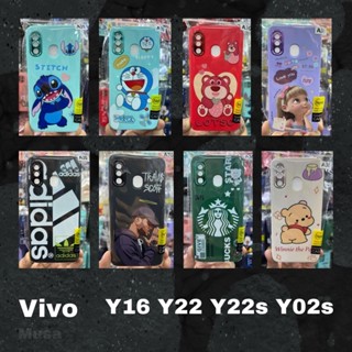 จากไทย พร้อมส่ง เคสกำมะหยี่ลายการ์ตูน ขอบโครเมี่ยม ลายเข้าใหม่ Vivo