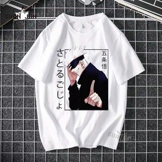 New Cotton Men T Shirt Jujutsu Kaisen Yuji Itadori Tops Japan Style Anime Manga Summer Black Short Sleeved Tshirt_02