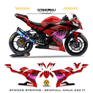 สติกเกอร์ NINJA250 FI SEMIFULL NINJA 250Fi MARVEL 29th MOTIF SEMI FULL NINJA FI NINJA 250Fi DECALS NINJA250FI STICKER NINJA STICKER 250Fi LIST POLET DECAL Stickerku