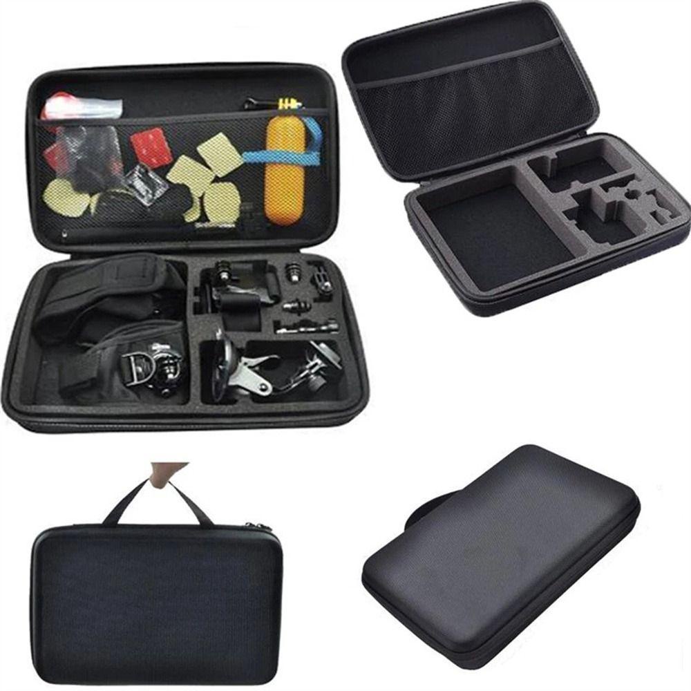 Wellnessspot กระเป๋ากล้องแอคชั่นแคมเมราสีดําสําหรับ SJCAM Collection Bag Hard Bag Anti-shock Sports Camera อุปกรณ์เสริมสําหรับ GoPro Storage Bag
