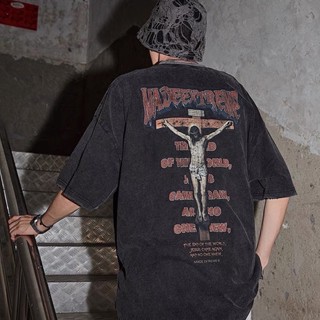 Spenzer.street |    Jesus tee เสื้อโอเวอร์ไซส์ เสื้อผ้าสตรีท เสื้ออปป้า เกาหลี เสื้อy2k ทราวิส 2pac ฮิต 2022  มาใหม่