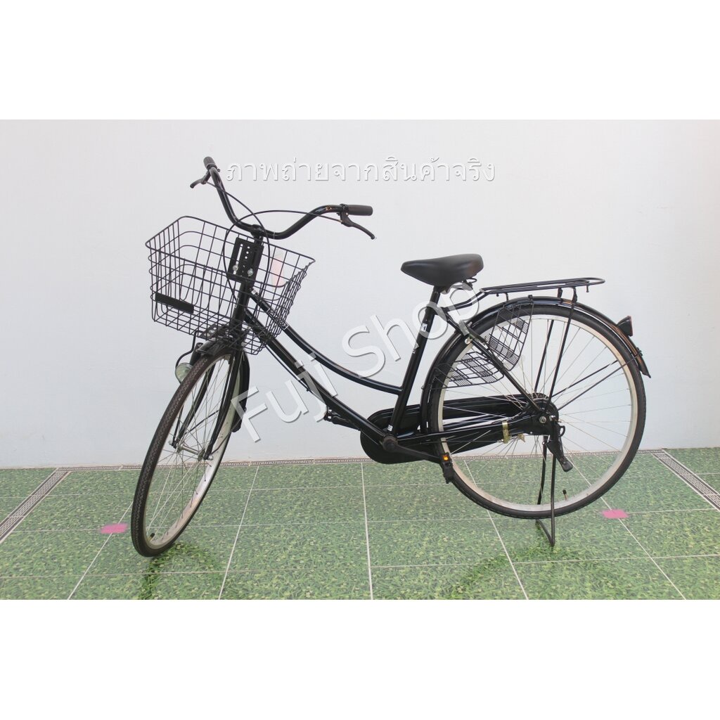 จักรยานแม่บ้านญี่ปุ่น - ล้อ 26 นิ้ว - ไม่มีเกียร์ - สีดำ [จักรยานมือสอง]