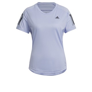 adidas วิ่ง เสื้อยืด OWN THE RUN ผู้หญิง สีม่วง H30042