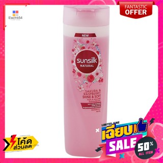 Sunsilk(ซันซิล) ซันซิล เนเชอรัล ซากุระแอนด์ราสเบอร์รี่ ไชน์แอนด์ซอฟท์ แชมพู 380 มล. Sunsilk Natural Sakura &amp; Raspberry S