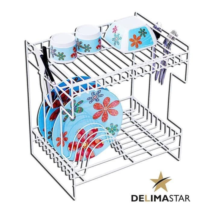 ชั้นวางจานและแก้ว - Astana DRM2002 Delimastar Kitchen Rack