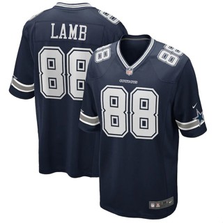 เสื้อกีฬารักบี้ ผ้ายีน ลาย NFL Dallas สไตล์คาวบอย เสื้อกีฬา 88 CeeDee Lamb Jersey