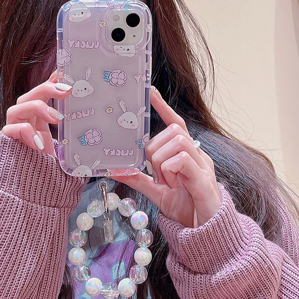 เคสนิ่มใสถุงลมนิรภัยกันกระแทกการ์ตูนน่ารัก For iPhone 16 15 14 13 12 11 Pro Max X XR XS Max 7 8 6 6s 14 Plus SE