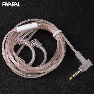 Faaeal FZ F1 สายเคเบิลหูฟัง ทองแดง ไร้ออกซิเจน 2 Pin ชุบเงิน 3.5 มม. แบบเปลี่ยน สําหรับอัพเกรดหูฟัง TRN CCA