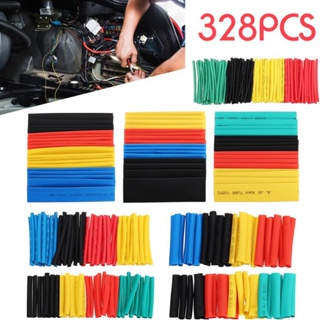 328pcs Heat Shrink Tubing Insulated Shrinkable Tube Wire Cable Sleeve Kit