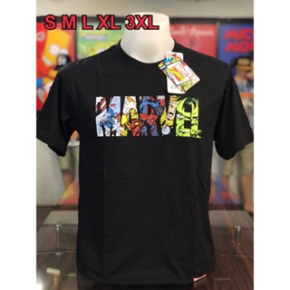 เสื้อยืดลาย Marvel สกรีนหน้า  MarvelM12 มีป้าย แบรนด์แท้ งานลิขสิทธิ์ ผ้า Cotton 100% ลายคมชัด เท่ๆ สวยๆ_04