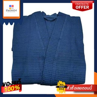 Bathrobe ชุดคลุมอาบน้ำ MS HOTEL รุ่น Waffle ขนาด Free Size สีน้ำเงินWaffleSizeFreeSizeBlue