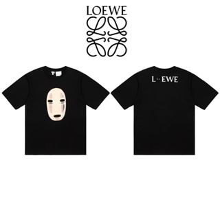 Loewexspirited Away ของแท้ 100% เสื้อยืด ปักลาย Spirited Away Mask สําหรับผู้ชาย และผู้หญิง