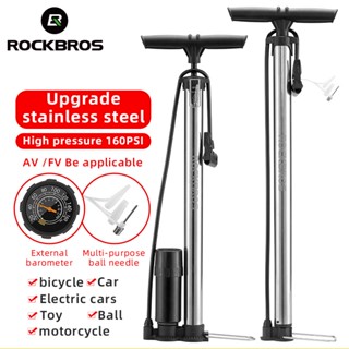 Rockbros เครื่องปั๊มลมยางจักรยาน แรงดันสูง 160PSI อุปกรณ์เสริม สําหรับรถจักรยาน MTB