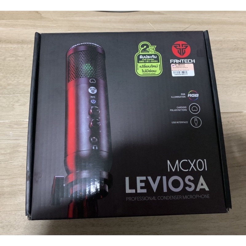 MICROPHONE (ไมโครโฟน) FANTECH LEVIOSA MCX01 USB (BLACK)