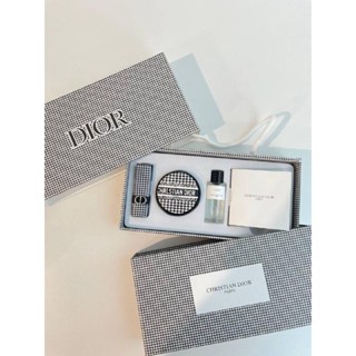 PRE-ORDER  อิมพอร์ตหิ้ว  CHRISTIAN DIOR HOUNDSTOOTH SET 3IN1 (LIPSTICK,CUSHION,MINIATURE)