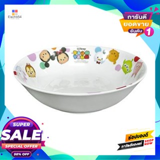 Melamine ชามเมลามีนทรงกลม ทีซูมซูม Flower Ware รุ่น B429-7.5 ขนาด 7.5 นิ้ว สีขาวพิมพ์ลายround Melamine Bowl T Zoom Zoom