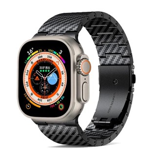 สายนาฬิกาข้อมือคาร์บอนไฟเบอร์ สําหรับ Apple Watch Ultra Band 49 มม. 45 มม. 44 มม. 42 มม. 41 มม. 40 มม. Apple Watch Series 8 7 6 SE 3 2 1