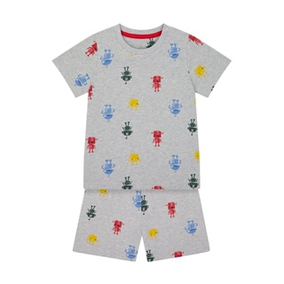 Mothercare robot shortie pyjamas YC960 ชุดนอนเด็กผู้ชาย