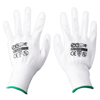 PU-COATED ถุงมือเคลือบ MICROTEX ECO PU SIZE M สีขาว แพ็ก 2 ชิ้นPU-COATED GLOVES MICROTEX ECO PU SIZE M WHITE 2PCS