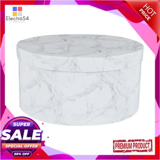 ROUND กล่องกระดาษกลม STACKO MARBLE R118 ไซซ์ L 30x15 ซม. หินอ่อนROUND PAPER BOX STACKO MARBLE R118 L 30X15CM MARBLE