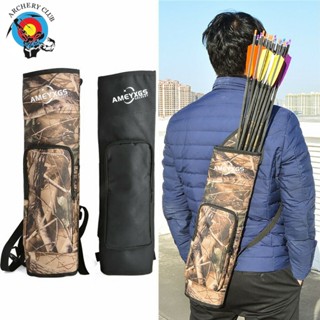 AMEYXGS Archery Arrow Quiver กระเป๋าสะพายไหล่ ความจุสูง สําหรับล่าสัตว์