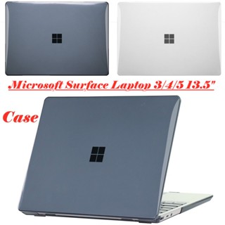 เคสพลาสติก PC แข็ง แบบบาง กันกระแทก สําหรับแล็ปท็อป Microsoft Surface Laptop 3 4 5 13.5 นิ้ว