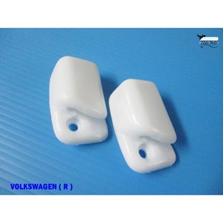 VOLKWAGEN "NEW" SUN VISOR BEIGE BRACKET RIGHT SIDE (RH) SET PAIR  // กิ๊บล็อคที่บังแดด ด้านขวา เซ็ทคู่ สินค้าคุณภาพดี