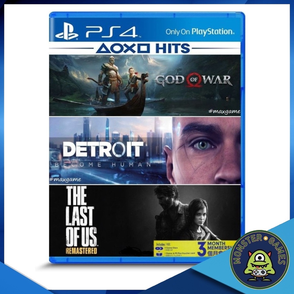 (โค๊ด The last กับ PSN Plus หมดอายุ) Detroit + god of war 4 Ps4 (Zone 3) แผ่นแท้มือ1!!!!! (Ps4 games