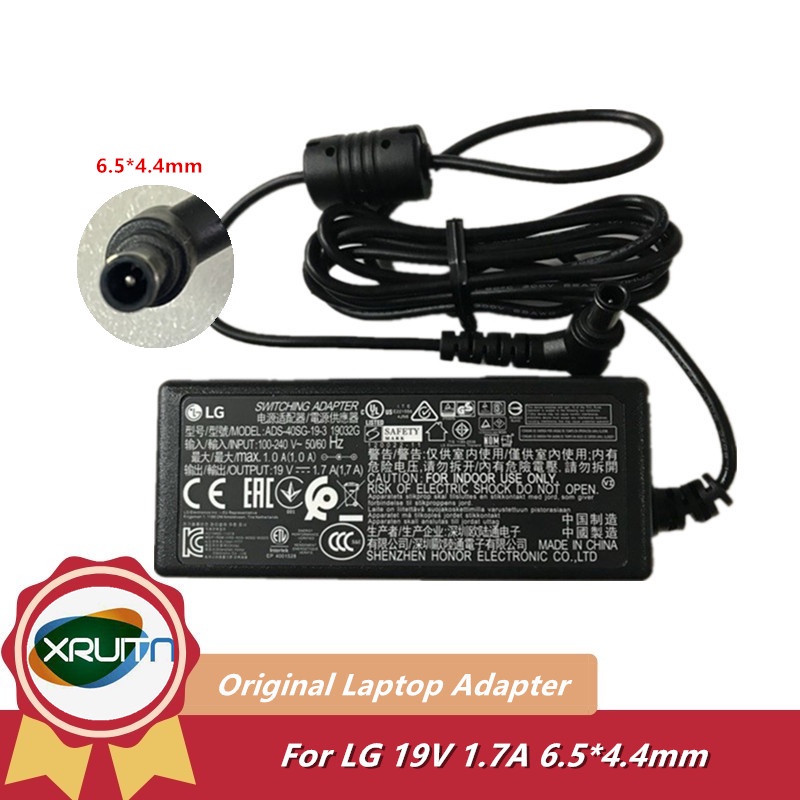 19V 1.7A Original AC Adapter Charger ADS-40SG-19-3 19032G สําหรับ LG LCD LED Monitor 22M35A-B 24M37H