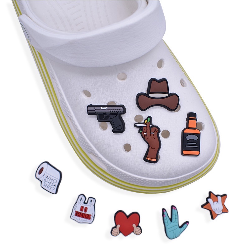 Croc Jibbit การ ์ ตูน Croc Buckle DIY สไตล ์ Quirky รูปแบบของขวัญอุปกรณ ์ เสริมรองเท ้ า