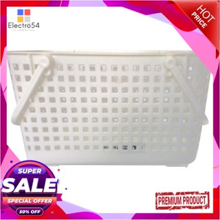 SQUARE ตะกร้าผ้าเหลี่ยมหูหิ้ว G-WARE 2545 ขาวSQUARE LAUNDRY BASKET WITH HANDLE G-WARE 2545 WHITE