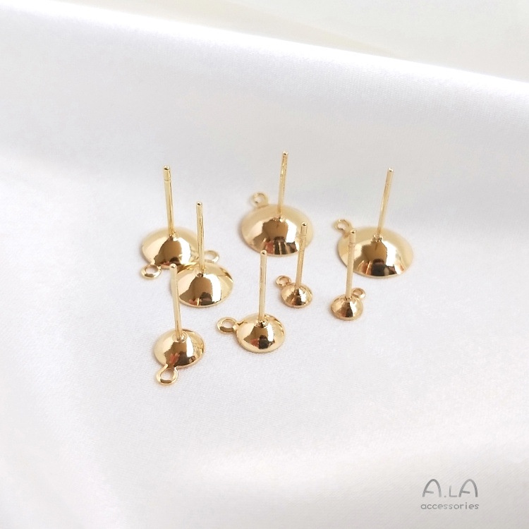 ❤️เครื่องประดับ DIY❤️ต่างหูสตั๊ด ชุบทอง 14k ประดับไข่มุกคริสตัล เครื่องประดับ DIY[ตุ้มหู/ที่เกี่ยวหู/ต่างหูหนีบ]