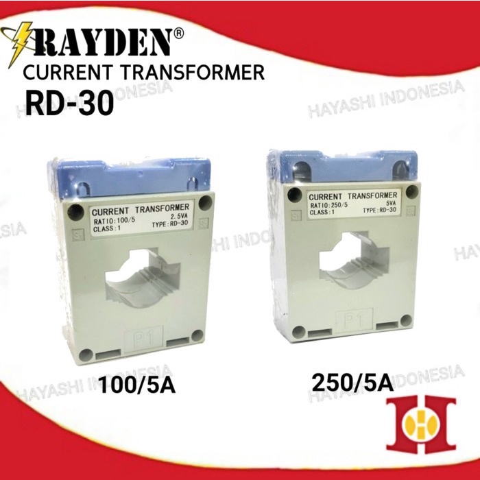 หม้อแปลงปัจจุบัน CT Panel 250 Ampere 250A 250/5A MSQ 30 MSQ-30 H1509