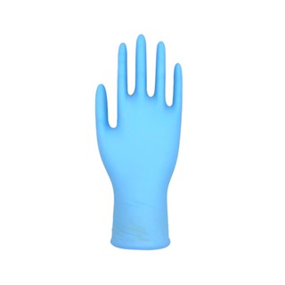 NITRILE ถุงมือยาง MASTER GLOVE ฟ้าNITRILE RUBBER GLOVES MASTER GLOVE SMALL LIGHT BLUE