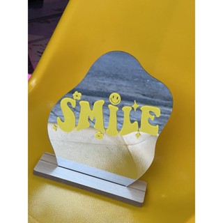 สติ๊กเกอร์ตกแต่งร้าน 🌼 SMILE 😊 ติดผนัง ติดกระจก ร้านกาแฟ