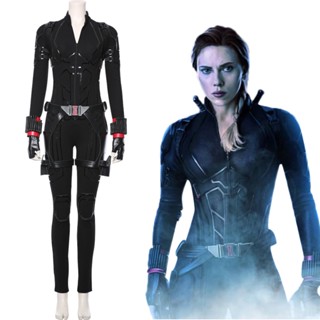 ชุดจั๊มสูทคอสเพลย์ Natasha Romanoff Superhero แฟชั่นสําหรับสุภาพสตรี เหมาะกับงานปาร์ตี้ฮาโลวีน